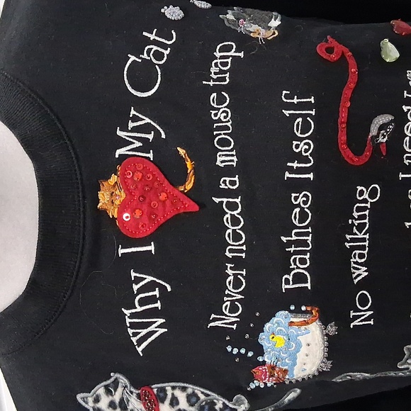 Quacker Factory Cat Top - Picture 5 of 7